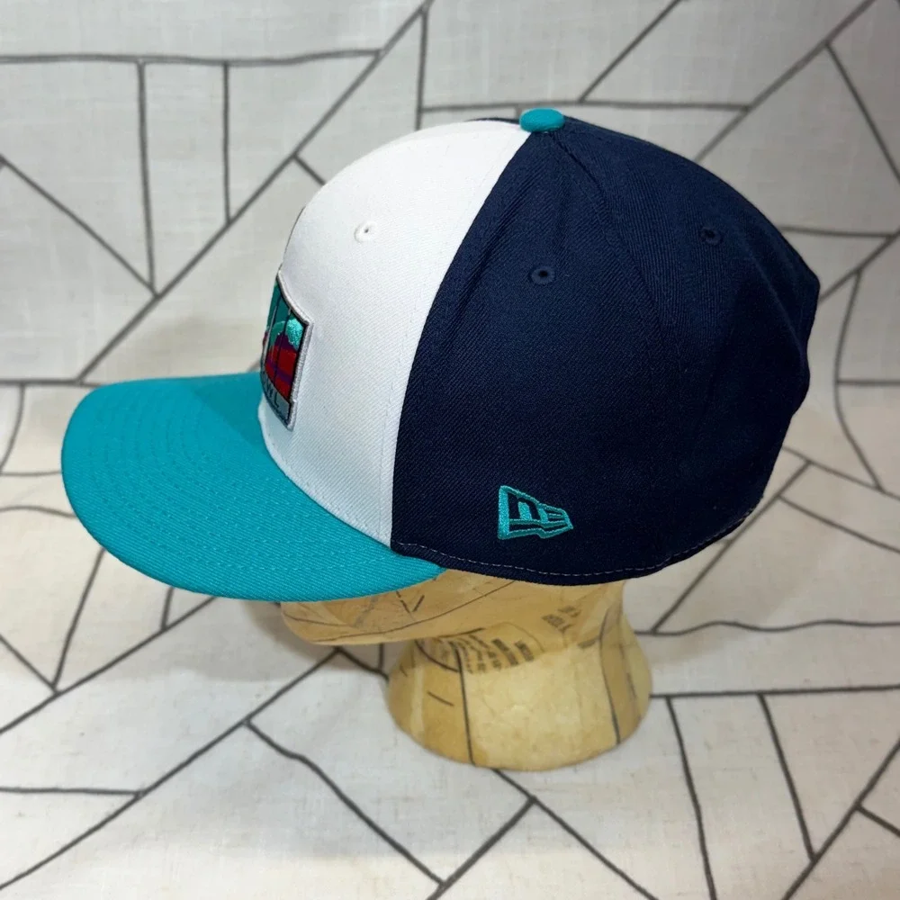 New‎ Era Super Bowl LVII Hat OSFM Navy White Teal 9FIFTY Snapback Cap